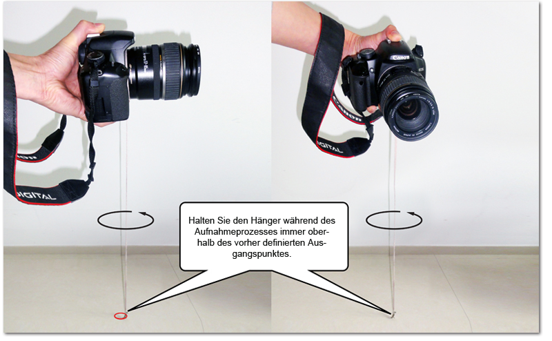 Illustration für die Selbsterstellung von Panoramafotos